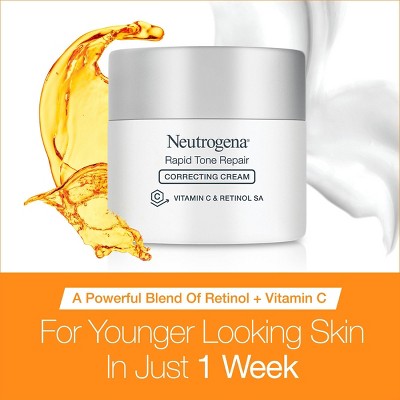 Neutrogena Rapid Tone Repair Retinol + Vitamin C Face and Neck Cream 1.7oz - Imperfect Box by This is Beauty US