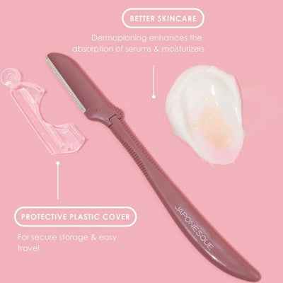 JAPONESQUE Precision Dermaplaner Facial Brush Razors 3ct - New