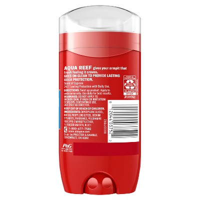 Old Spice Red Zone Aqua Reef Deodorant 3oz - Imperfect Container by This is Beauty US