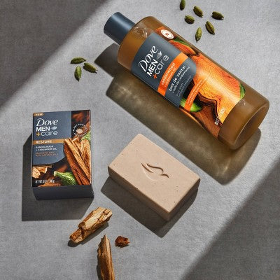 Dove Men+Care Restore Plant Based Body Wash Sandalwood &amp; Cardamom Oil 26 fl oz - New by This is Beauty US