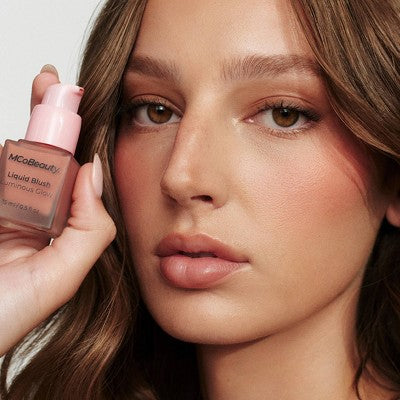 MCoBeauty Liquid Blush Luminous Glow Bella Vita/Dusty Rose 0.5 fl oz - New by This is Beauty US