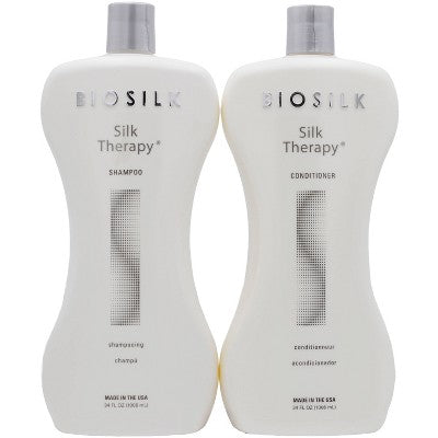 Biosilk Therapy Shampoo Conditioner 68 fl oz/2pc - Imperfect Container by This is Beauty US