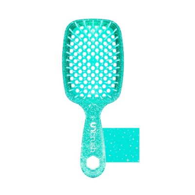 UNbrush Detangler Hair Brush Glitter Turquoise - Imperfect Box by This is Beauty US