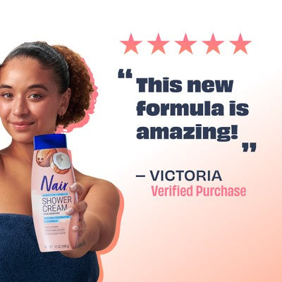 Nair Hair Removal Cream - Coconut Oil 12oz - Imperfect Container by This is Beauty US