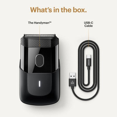 MANSCAPED The Handyman Compact Face Shaver Portable SkinSafe - Imperfect Box by This is Beauty US