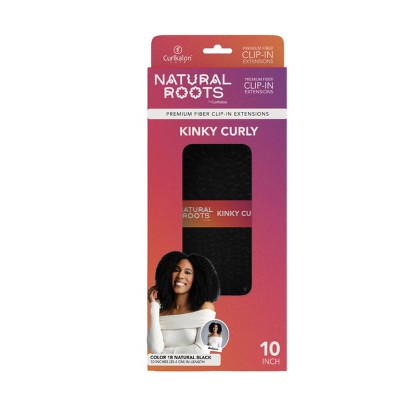 Curlkalon Kinky Curly 10 inch Clip-In Natural Black Hair Extension 9ct - Imperfect Box by This is Beauty US