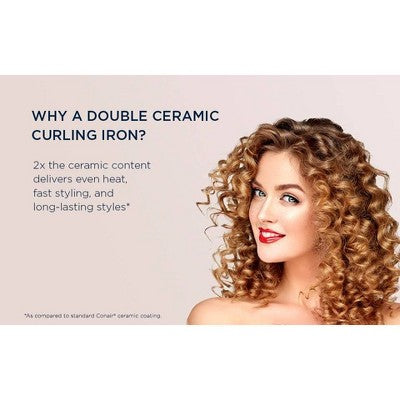 Conair Double Ceramic Curling Iron 3/4" - Imperfect Box by This is Beauty US