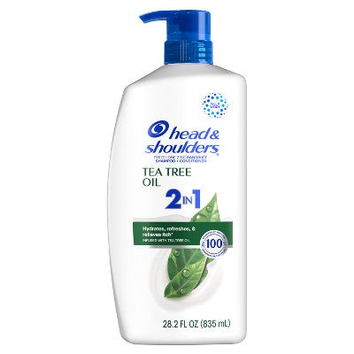 Head &amp; Shoulders 2-in-1 Dandruff Shampoo and Conditioner, Anti-Dandruff Treatment, Tea Tree Oil for Daily Use, Paraben-Free 28.2 fl oz - Imperfect Container by This is Beauty US