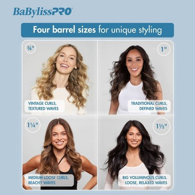 BaBylissPRO Nano Titanium Spring Curling Iron Blue 1.5" - Imperfect Box by This is Beauty US