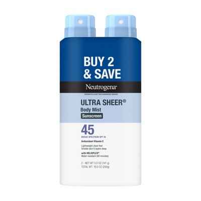 Neutrogena Ultra Sheer Spray Twin Pack SPF 45 - Imperfect Box