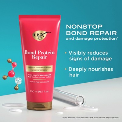 OGX Repair &amp; Protect Bond Protein Repair 6.7 fl. oz - Imperfect Container by This is Beauty US