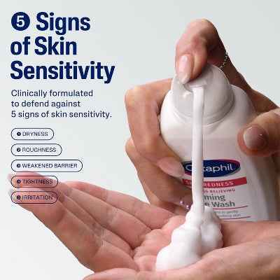 Cetaphil Foaming Face Wash Facial Cleanser for Redness Prone Skin 8 fl oz - New