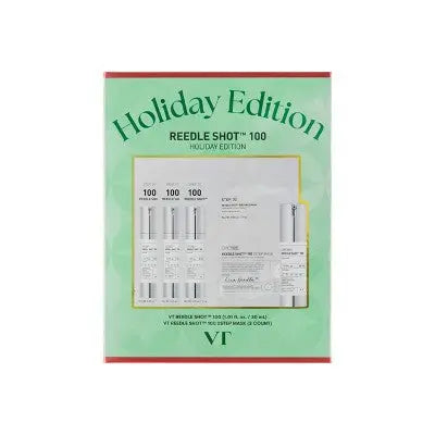 VT Cosmetics Reedle Shot 100 Holiday Edition Gift Set 4pc - Imperfect Box 