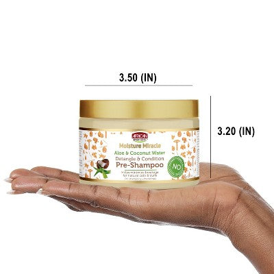 African Pride Moisture Miracle Aloe and Coconut Water Detangle and Condition Pre-Shampoo 12 fl oz - New by This is Beauty US