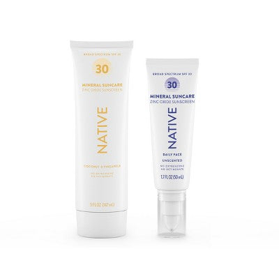 Native Mineral Sunscreen Coconut &amp; Pineapple SPF 30 5 fl oz - Imperfect Container