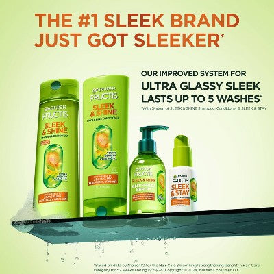 Garnier Fructis Sleek &amp; Shine Anti-Frizz Serum 5.1 fl oz - New by This is Beauty US
