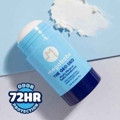 Megababe The Geo Deo Multi-Mineral Daily Solid Deodorant 2.6oz - New