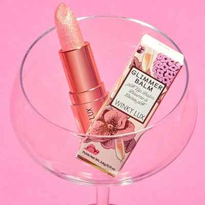 Winky Lux Glimmer Balm Lip Stain Rose 0.13oz - New