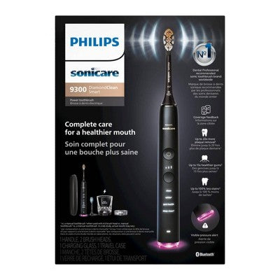 Philips Sonicare DiamondClean Smart 9300 Rechargeable Electric Toothbrush HX9903/15 Black - Imperfect Box by This is Beauty US