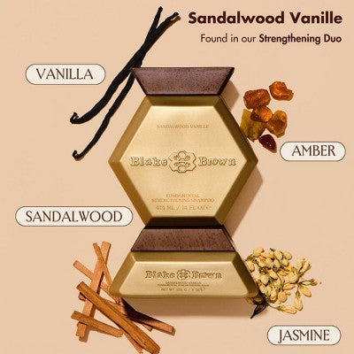 Blake Brown Fundamental Strengthening Shampoo Sandalwood Vanille &amp; Warm Vanilla Fragrance 14 fl oz - New by This is Beauty US