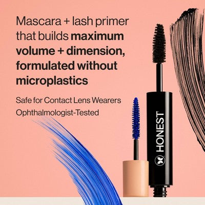 Honest Beauty Extreme Volume Mascara + Bold Lash Primer Black 0.27 fl oz - Imperfect Box by This is Beauty US