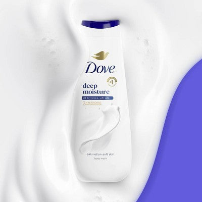 Dove Deep Moisture Body Wash Nourishes the Driest Skin 24hr Lotion-Soft Skin 20 fl oz - Imperfect Container by This is Beauty US