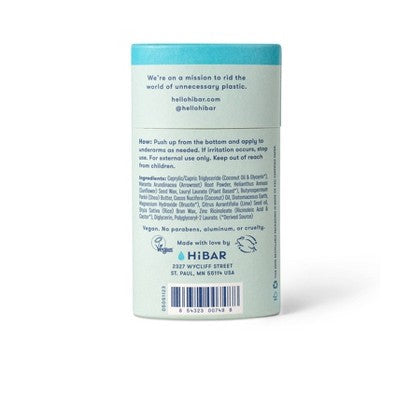 HiBAR Solid Deodorant for Sensitive Skin Aloe &amp; Sea Moss 2.25oz - Imperfect Container