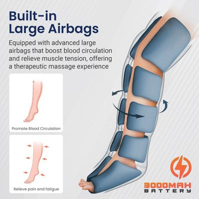 Miko Compression Massager with Advanced Airbag Technology, Aero - Imperfect Box by This is Beauty US