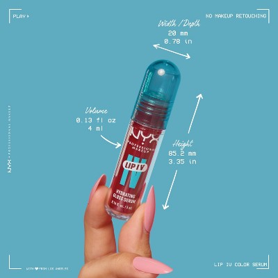 NYX Professional Makeup Lip IV Hydrating Lip Gloss Stain Mocha Me Wet 0.16 fl oz - Imperfect Box