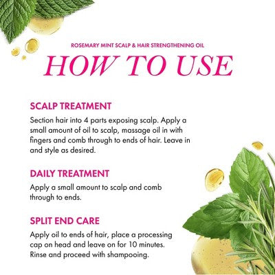 Mielle Organics Rosemary Mint Scalp &amp; Strengthening Hair Oil 2 fl oz - New by This is Beauty US