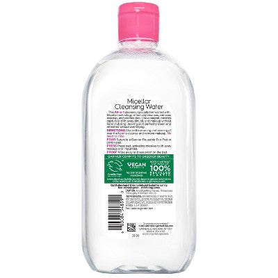 Garnier Micellar Water Hydrating Facial Cleanser &amp; Makeup Remover Basic Cleansing 23.7 fl oz - New