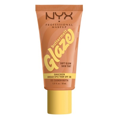 NYX Professional Makeup Buttermelt Glaze Skin Tint with SPF 30 Cashew Butta 1.01 fl oz - Imperfect Container by This is Beauty US