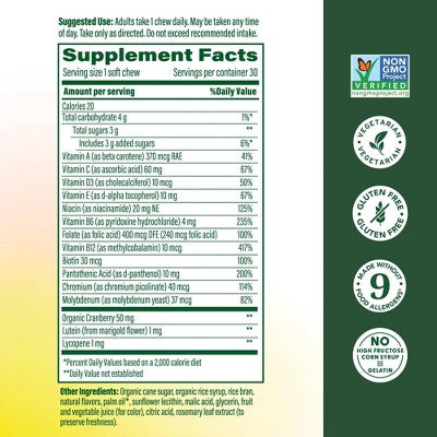 MegaFood Womens Multivitamin Mixed Berry Soft Chew 30ct - New by This is Beauty US