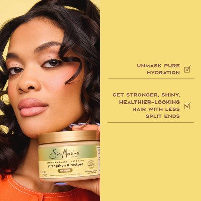 SheaMoisture Jamaican Black Castor Oil Strengthen &amp; Restore Hair Mask 11.5oz - New