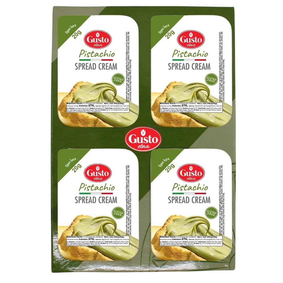 Gusto Etna, Pistachio Cream Cups, 40 Cups, 20 g each