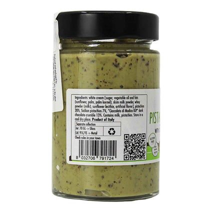 Gusto Etna Pistachio Butter with Chocolate Crumbles 190g (6.7 oz) – 28% Pistachio with Chocolate Crumble, Italian Spread for Pastry &amp; Desserts