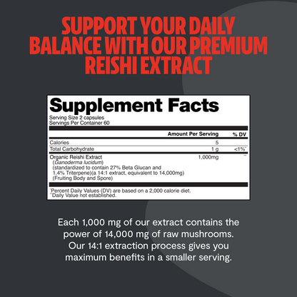 Reishi Mushroom Extract Capsules