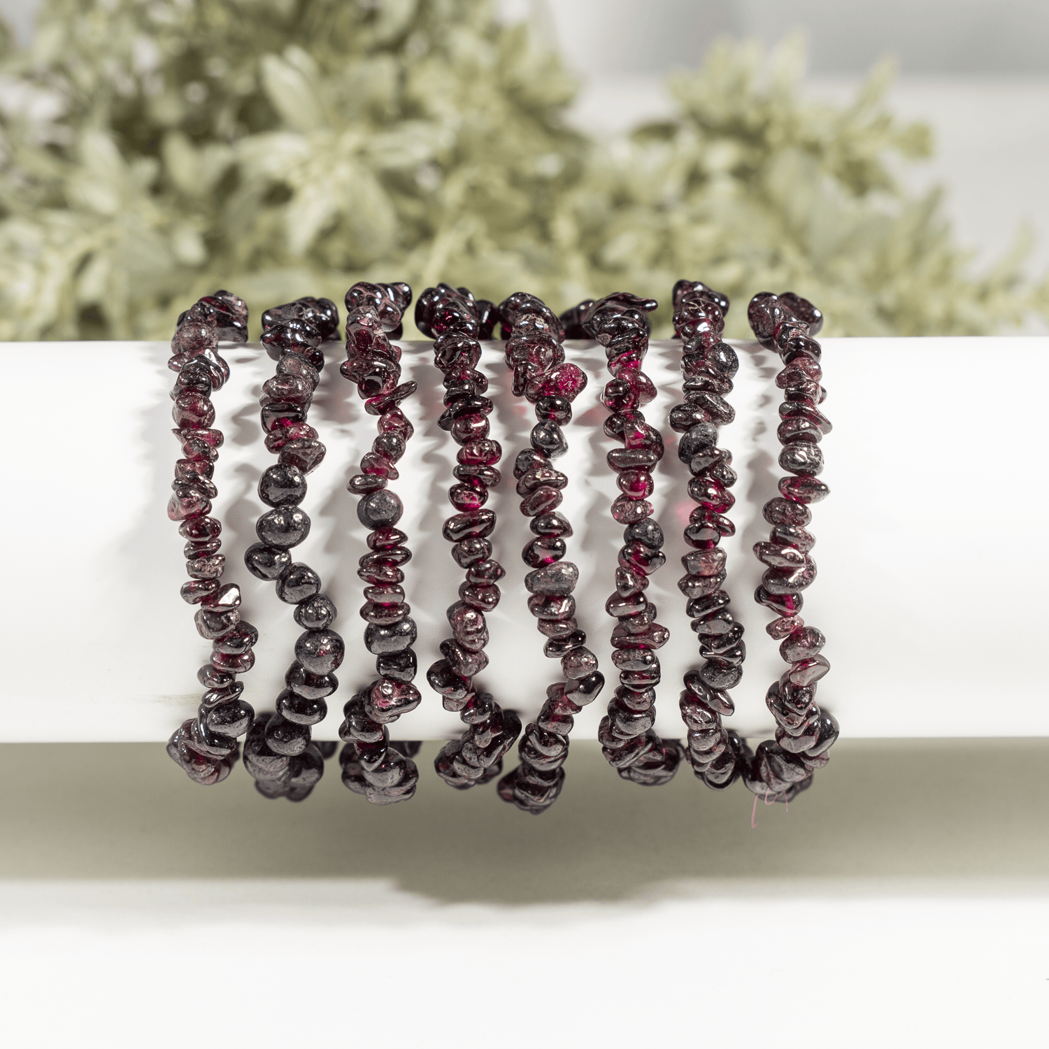 Garnet Chip Bracelet (Prosperity and Protection)  DestGlow