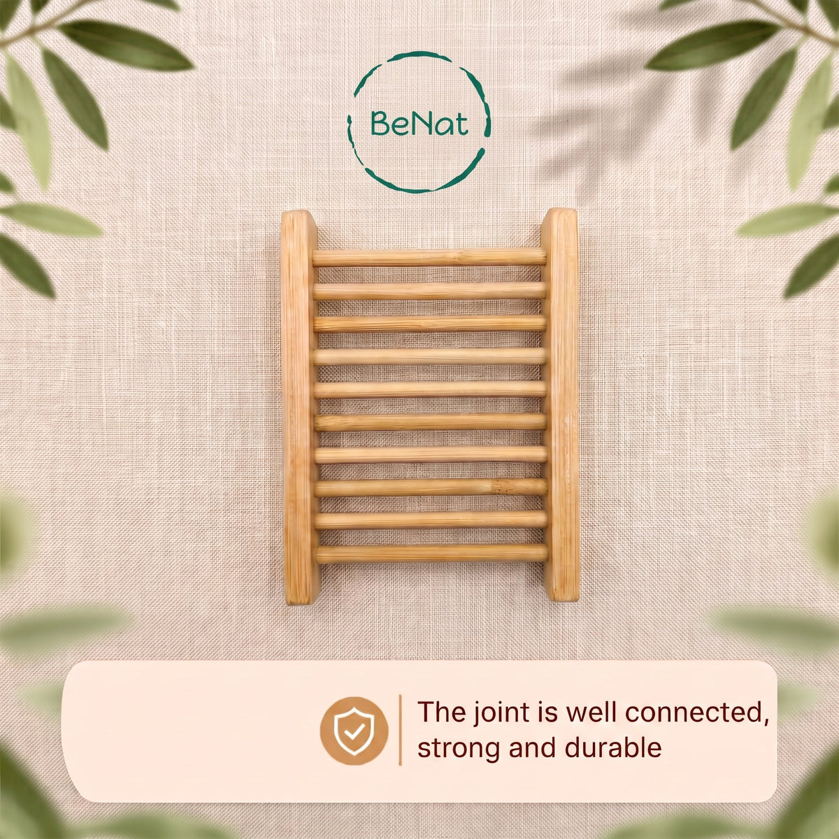 4-Pack Bamboo Soap Dish  DestGlow