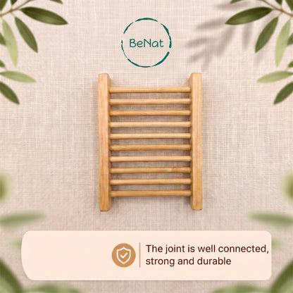 4-Pack Bamboo Soap Dish  DestGlow