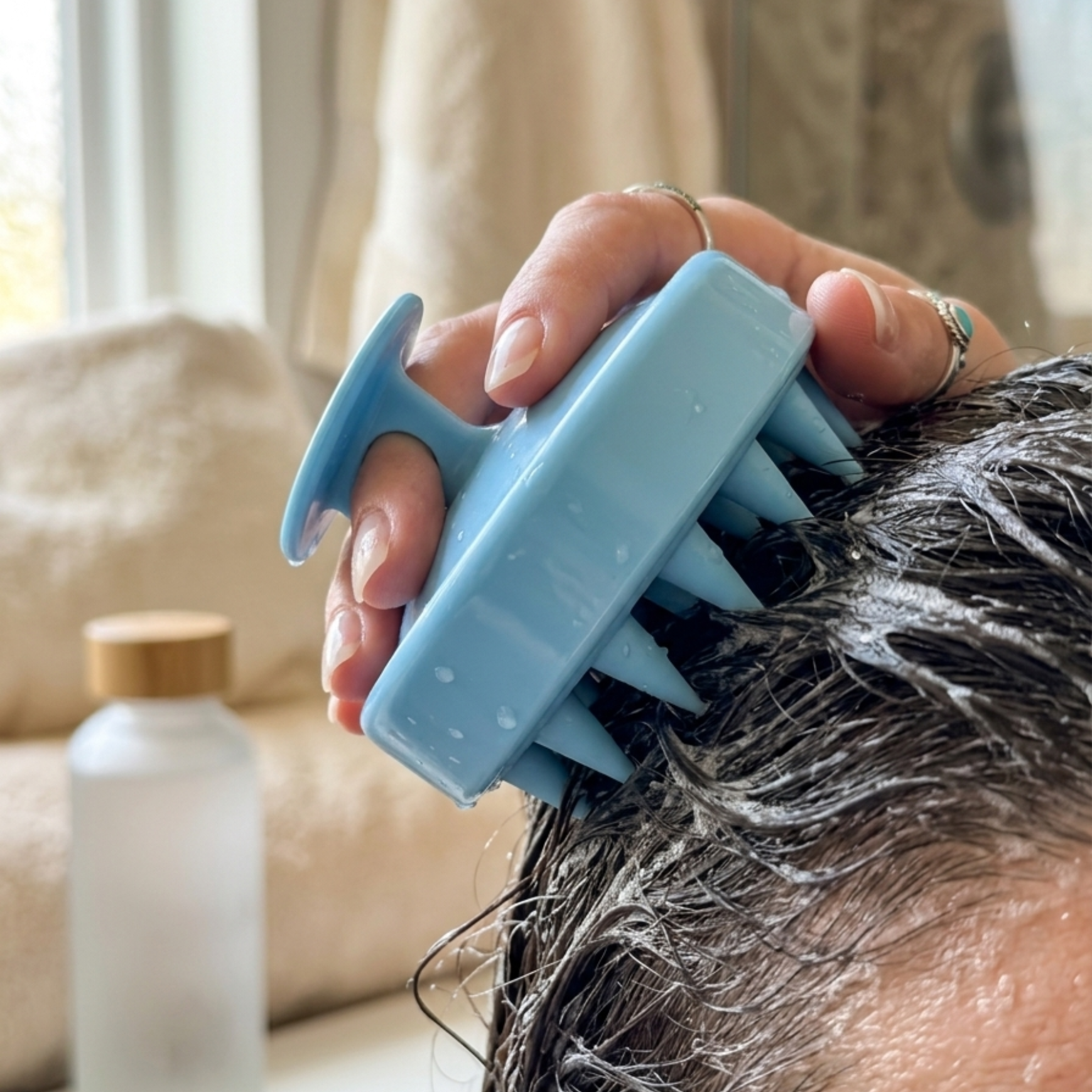2-Pack Scalp Scrubber &amp; Hair Growth Massager  DestGlow