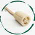 Natural Loofah Bath Brush w/Long Handle. by BeNat