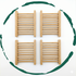 4-Pack Bamboo Soap Dish  DestGlow