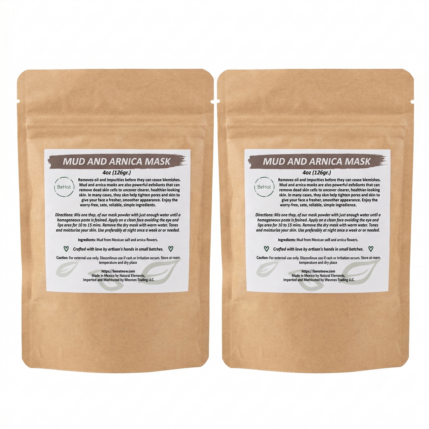 2-pack Mud &amp; Arnica Facial Mask 