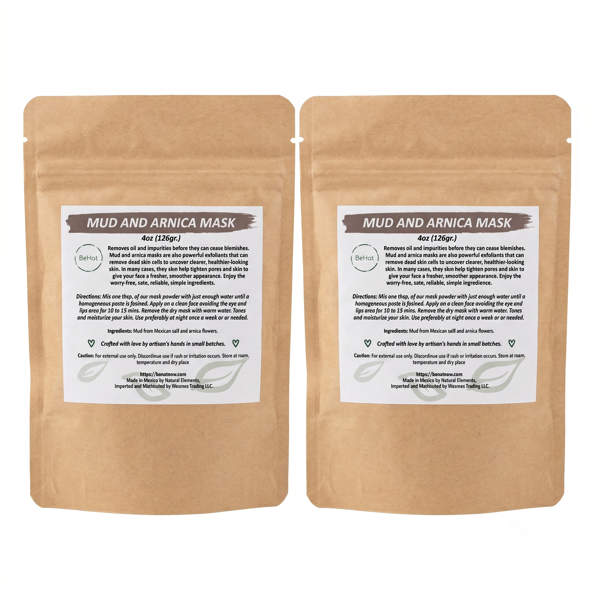 2-pack Mud &amp; Arnica Facial Mask 