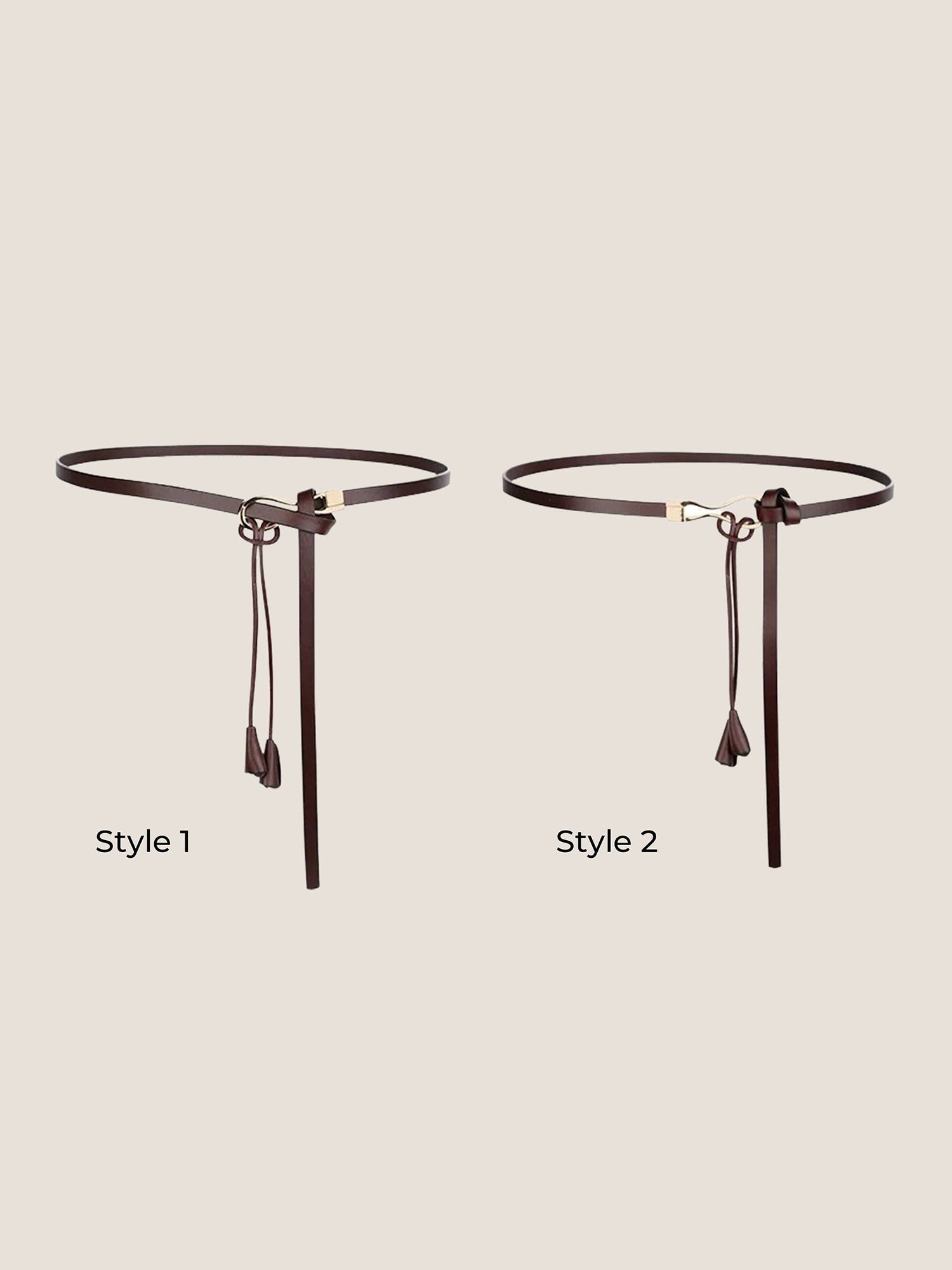 Recycled Leather Belt Versatile Styling For Dress And Blazer VIVETTE by LINTICO
