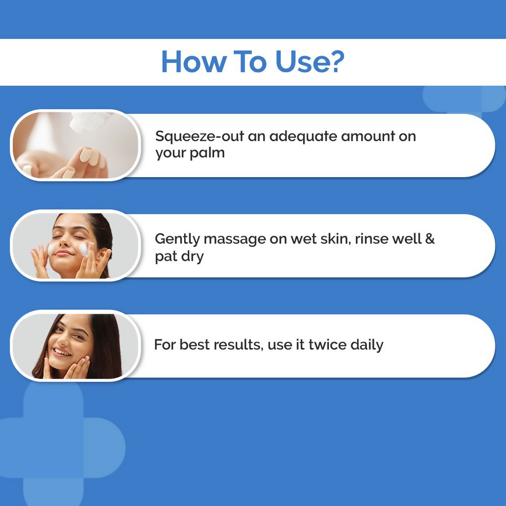 The Derma Co Oil-Free Daily Face Wash With Hyaluronic Acid, Glycolic Acid &amp; Multivitamins For Clear &amp; Hydrated Skin