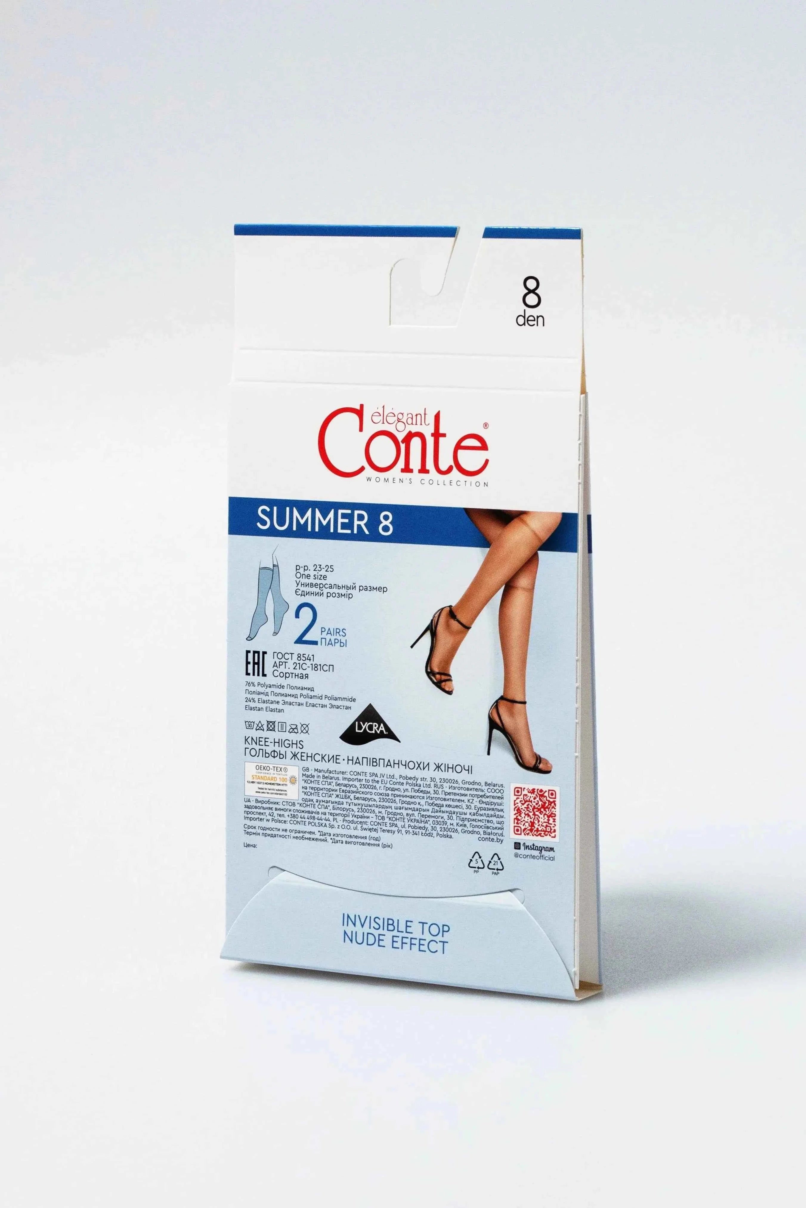 Knee Highs Conte Summer 8 Den (2 pairs)