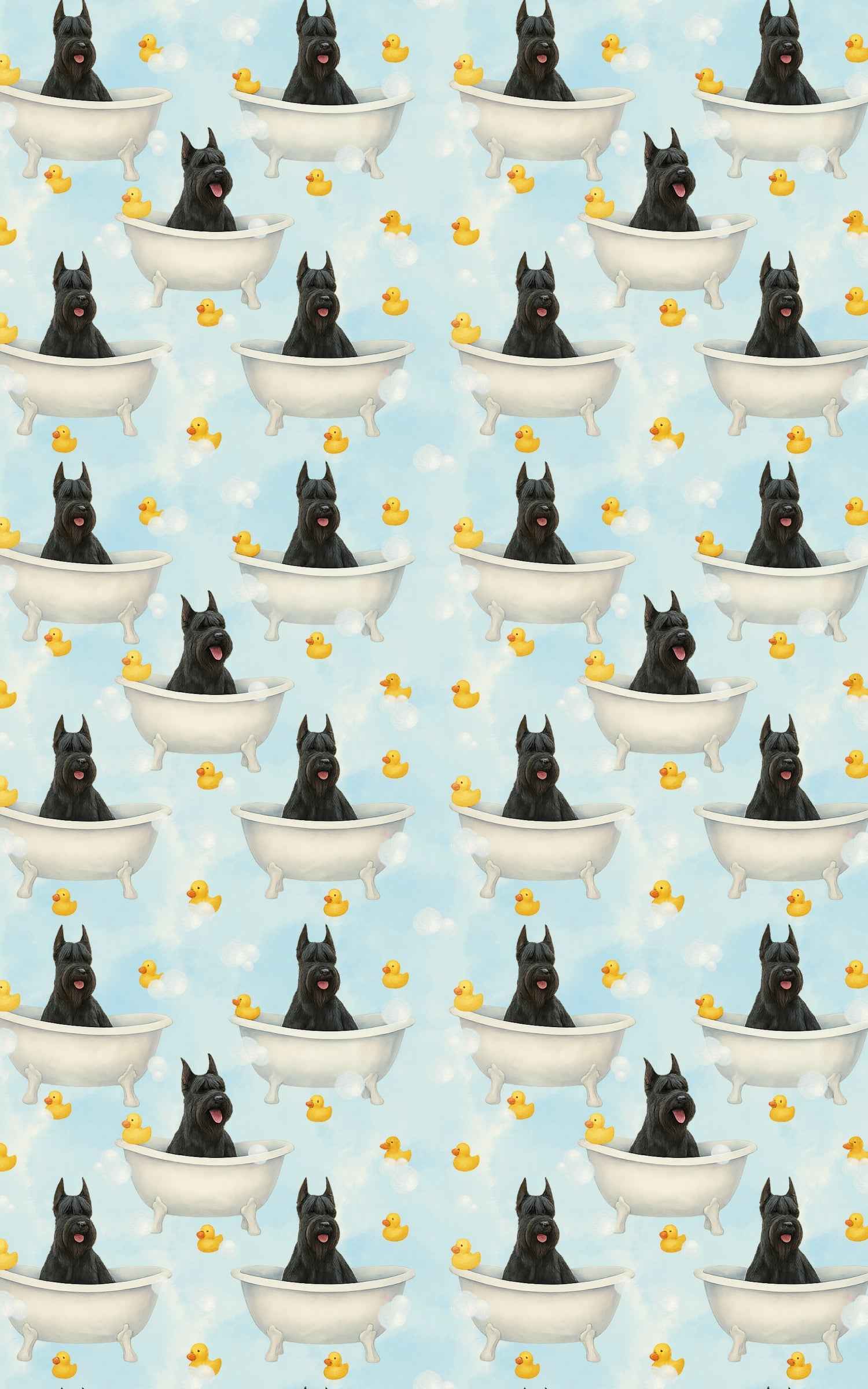 Rubber Ducky Giant Schnauzer Splash