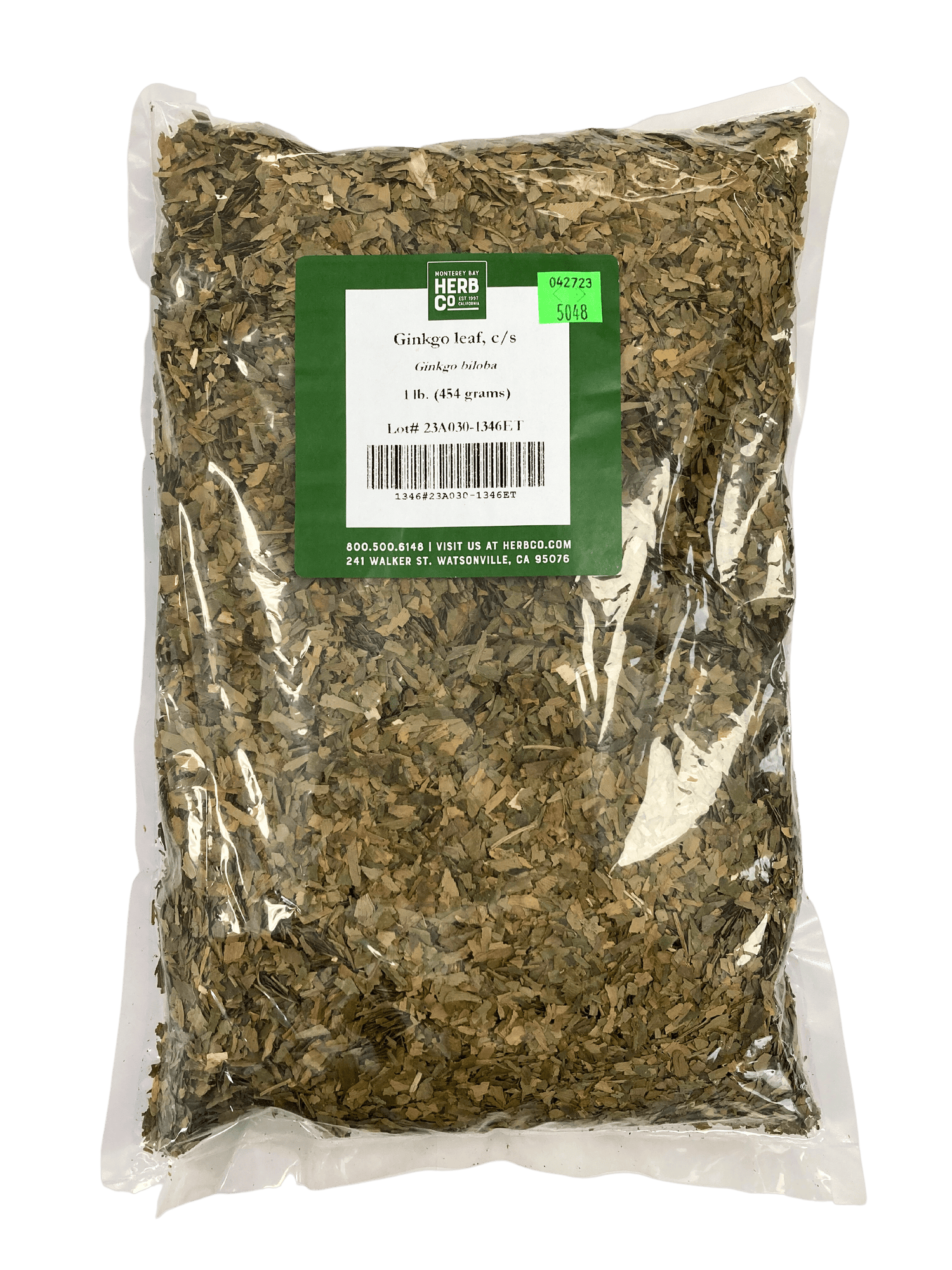 Ginkgo Leaf, Cut, Sifted by Country Life Natural Foods